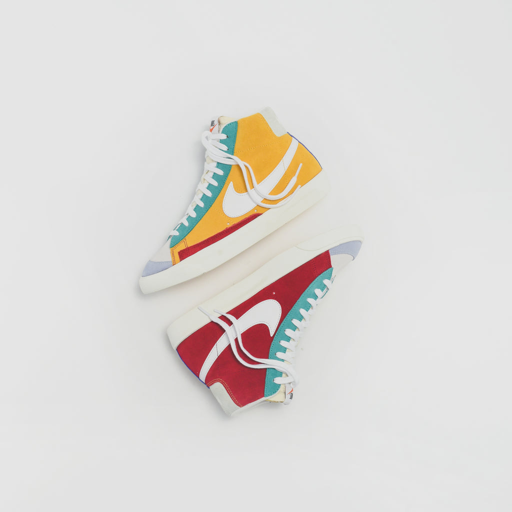 blazer mid vintage multi suede