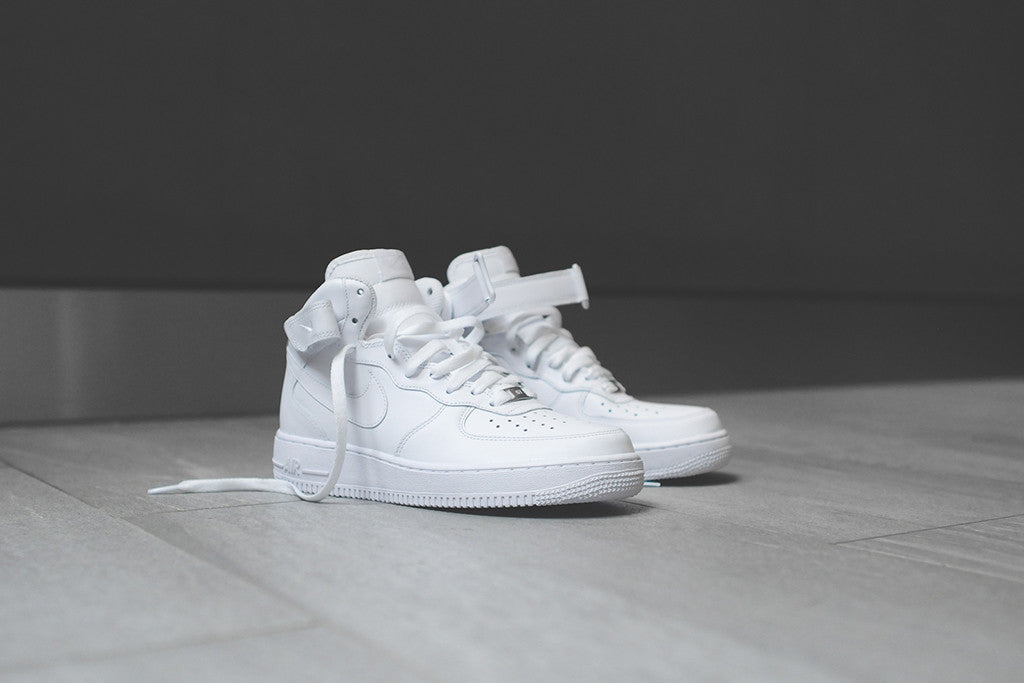 all white forces high top