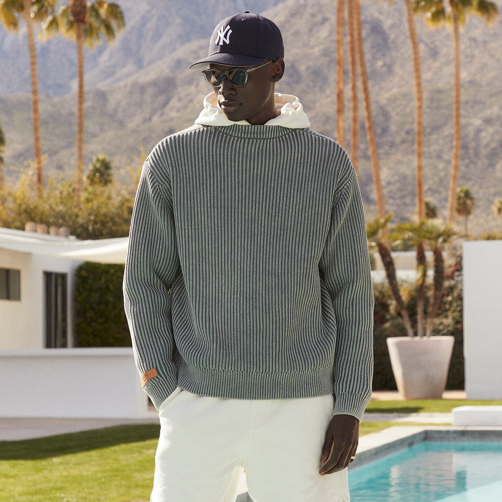 KITH Garment Dyed Meyer Knit Crewneck | labiela.com