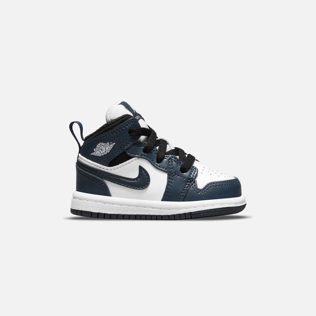 fondo simbólico Devastar Nike Air Jordan Toddler 1 Mid Armory - Navy / White / Black – Kith