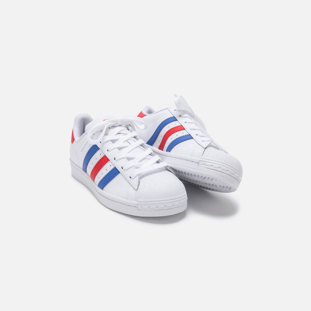 all white shell toe adidas grade school