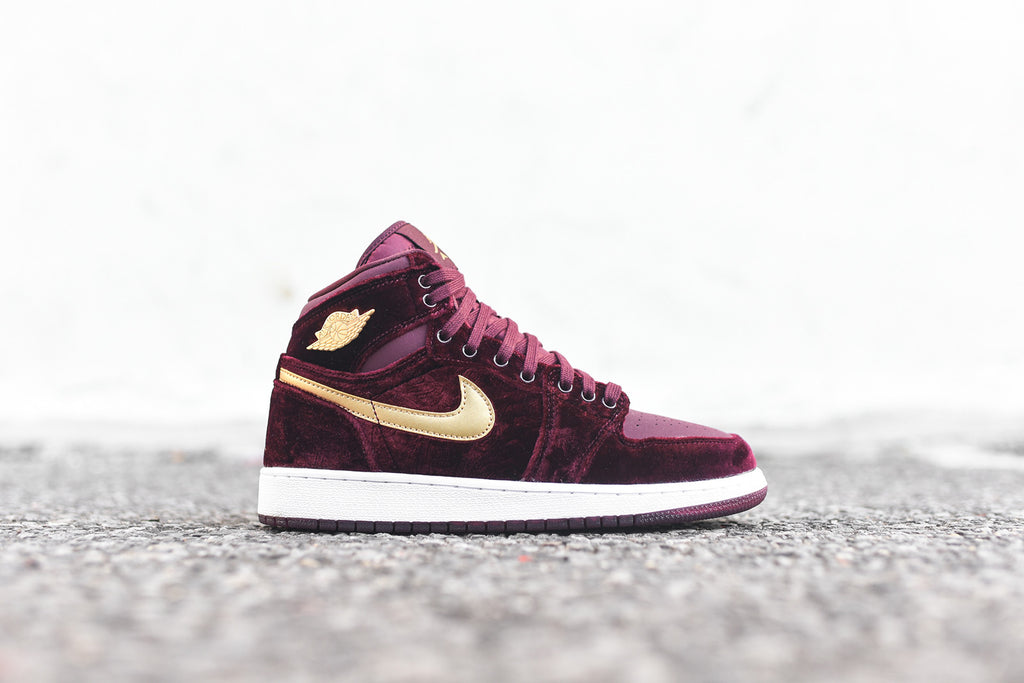 jordan 1 retro heiress night maroon