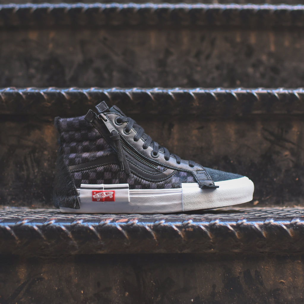 vans vault sk8 hi cap lx black