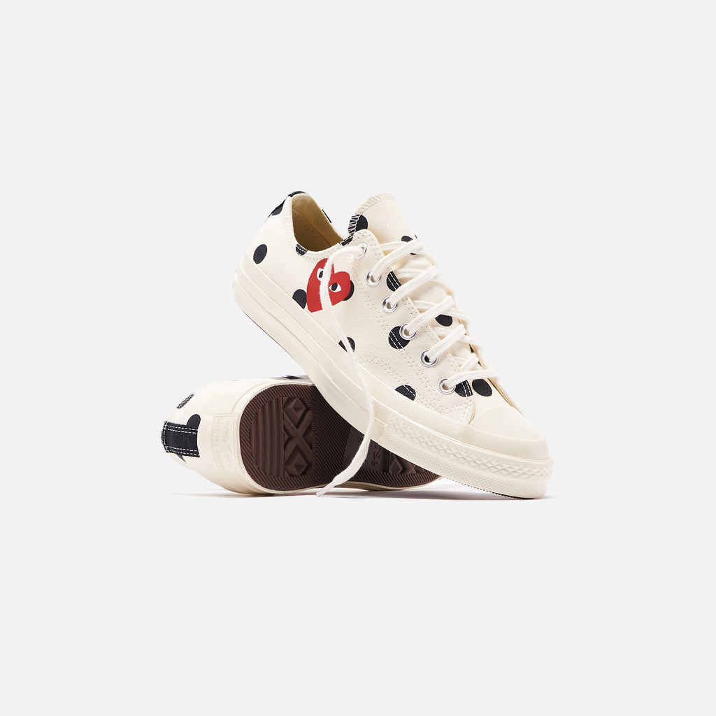 cdg white shoes