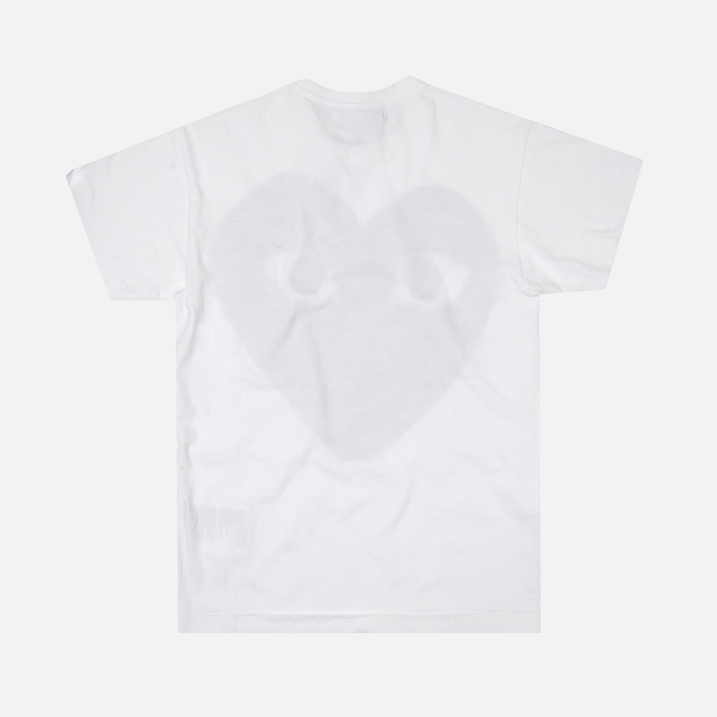 cdg camo heart t shirt