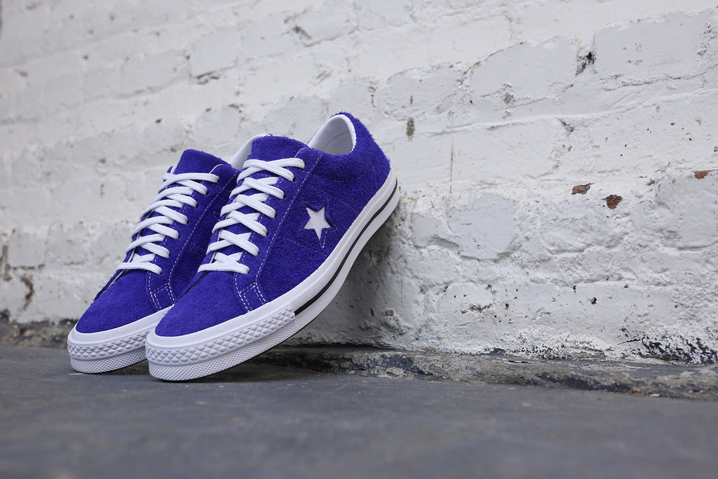 converse one star purple suede