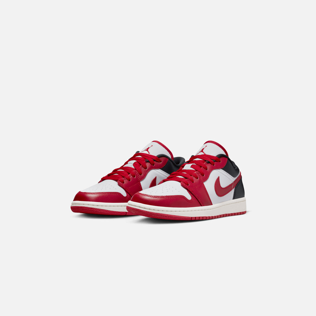 Nike Jordan 1 Low White / Gym Red / Black – Kith