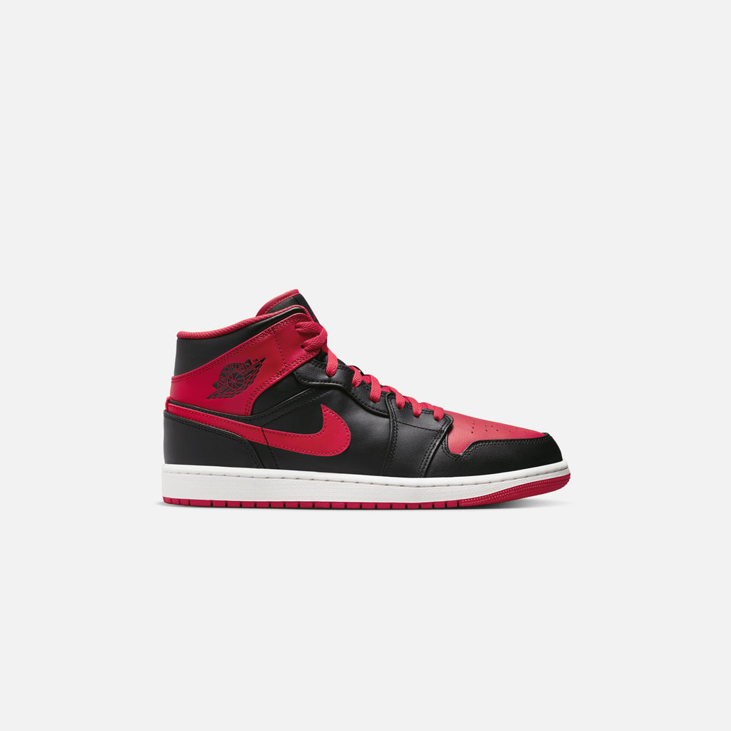 tuberculosis oleada salida Nike Air Jordan 1 Mid - Black / Fire Red / White – Kith