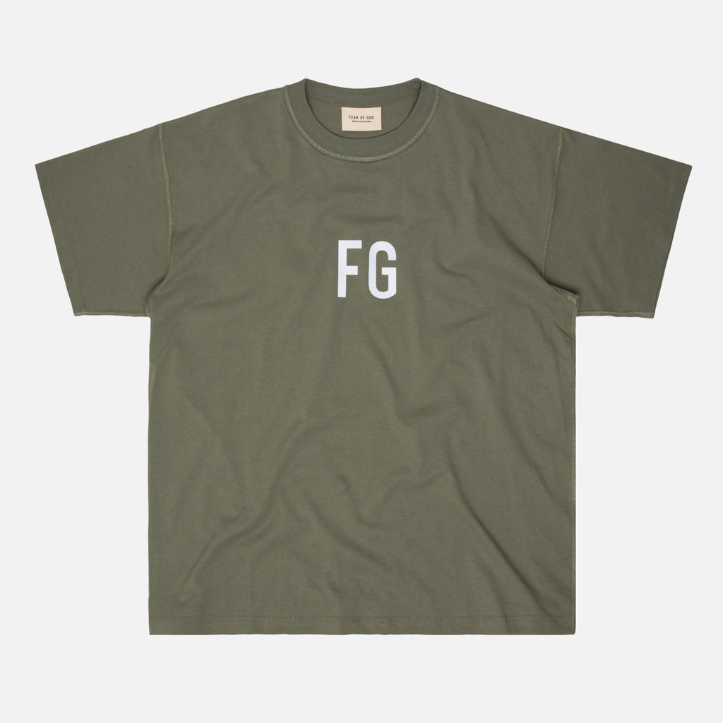 Fear of God 'FG' Tee w/ 3M - Army Green