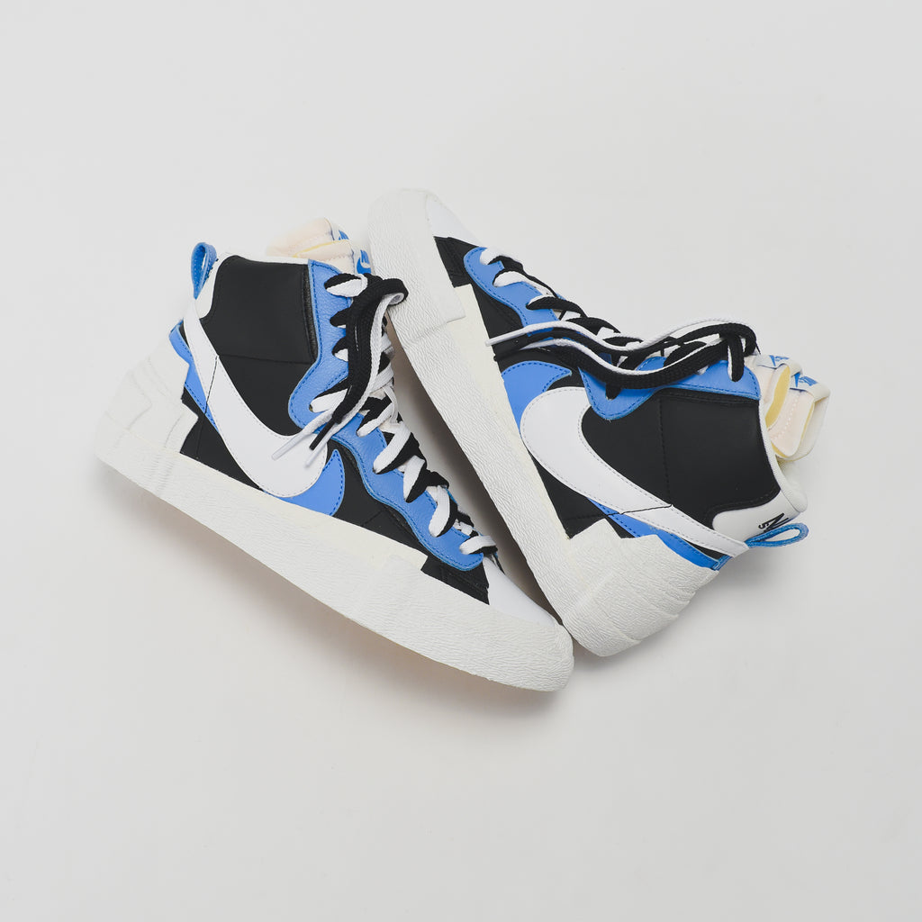 Nike x Sacai Blazer Mid - Black White / University Blue / Sail – Kith