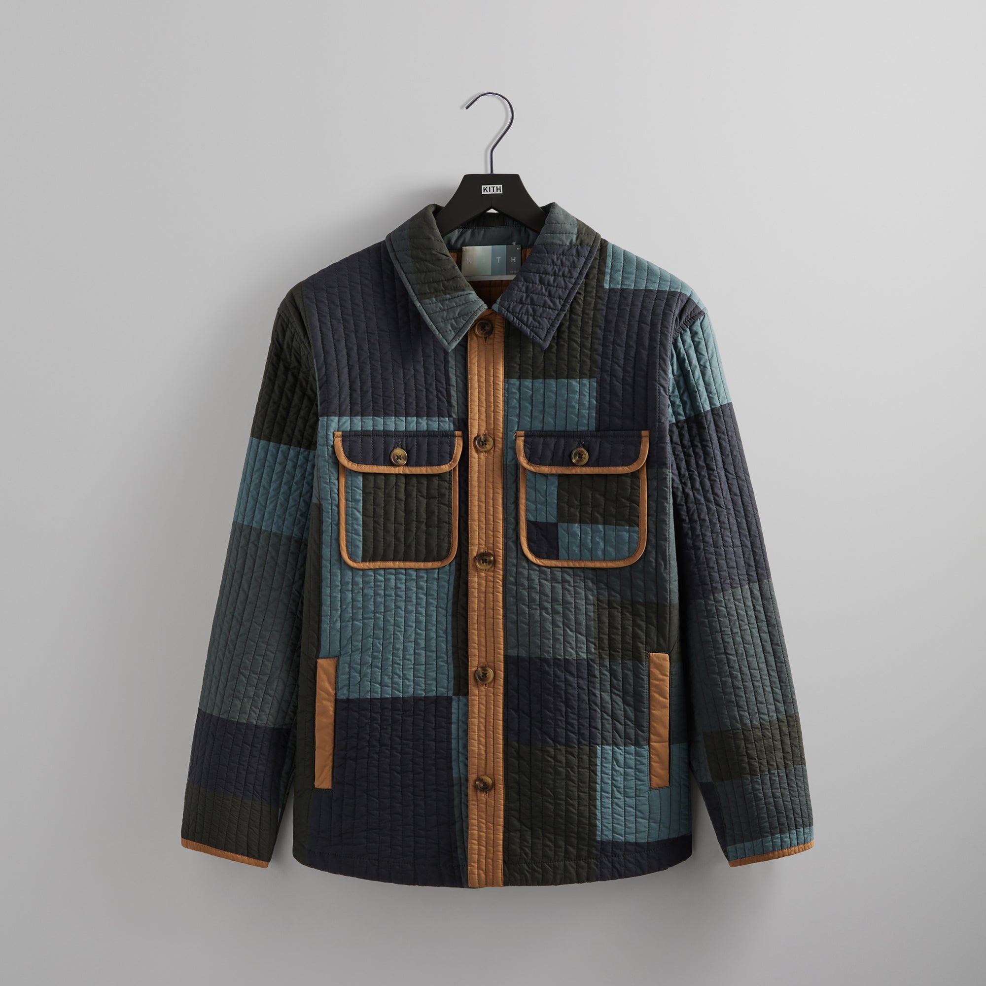 Kith Lowell Quilted Shirt Jacket - Nocturnal