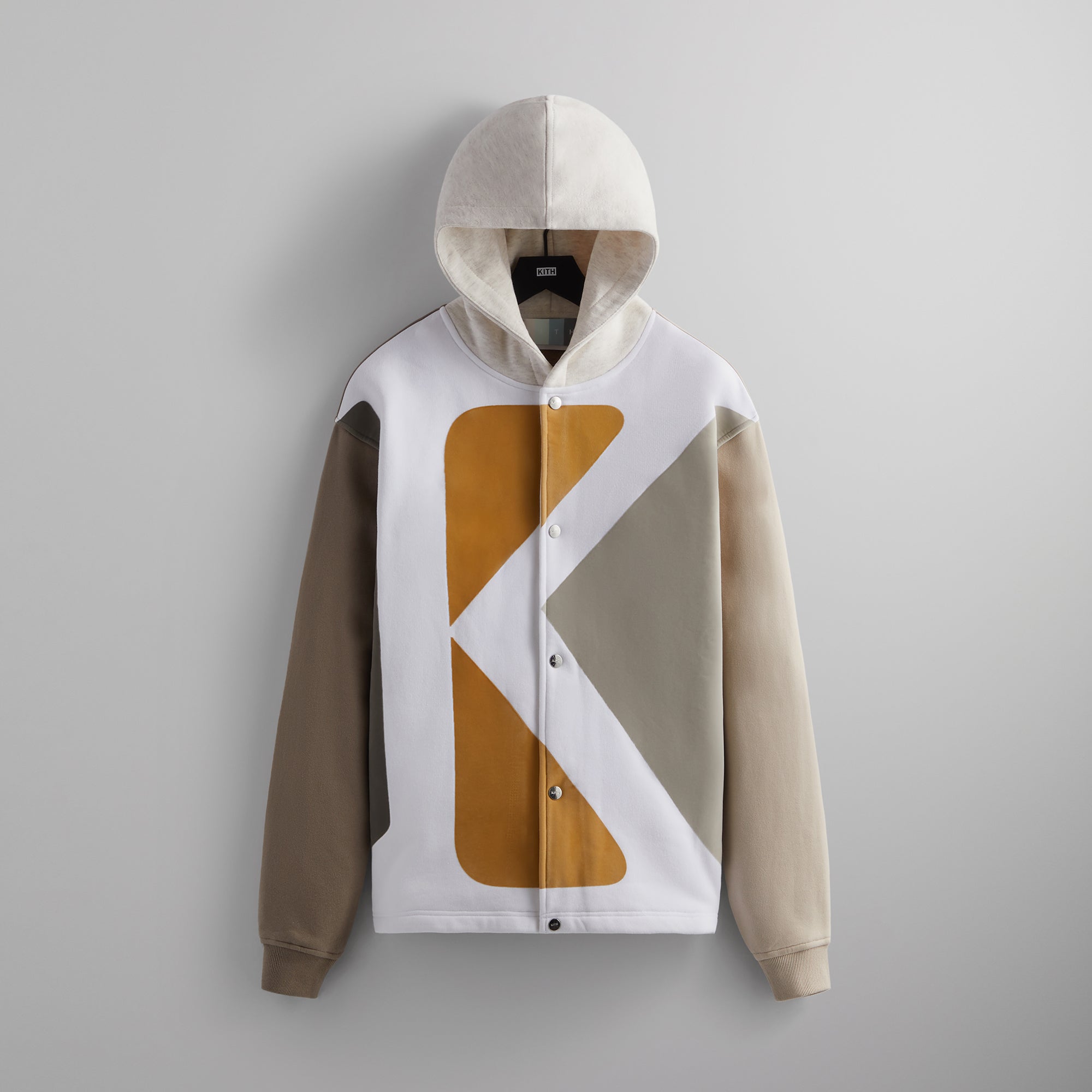Kith Initial K Hooded Coaches Jacket - Ashlar