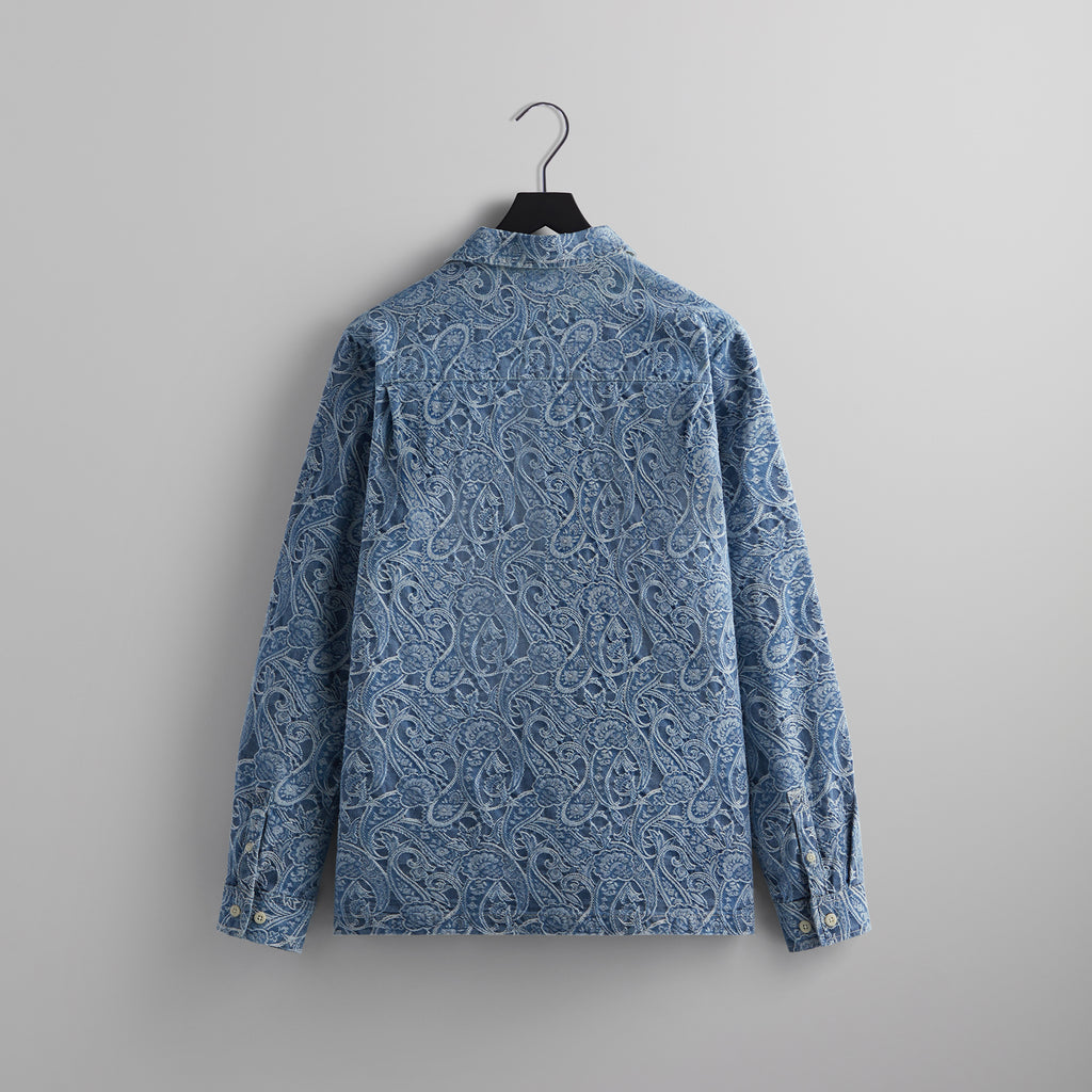 Kith Japanese Indigo Paisley Caldwell Shirt - Indigo