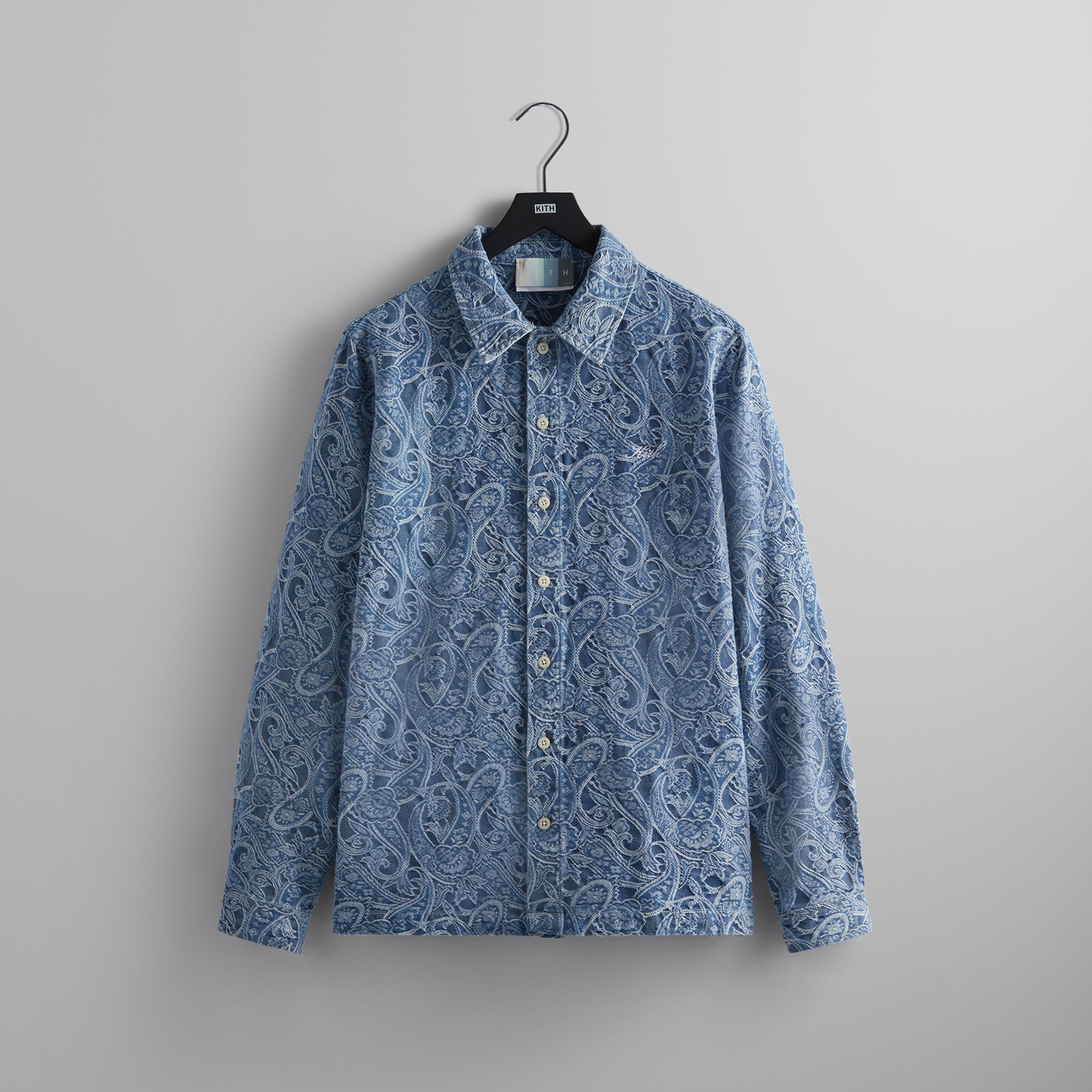 Kith Japanese Indigo Paisley Caldwell Shirt - Indigo