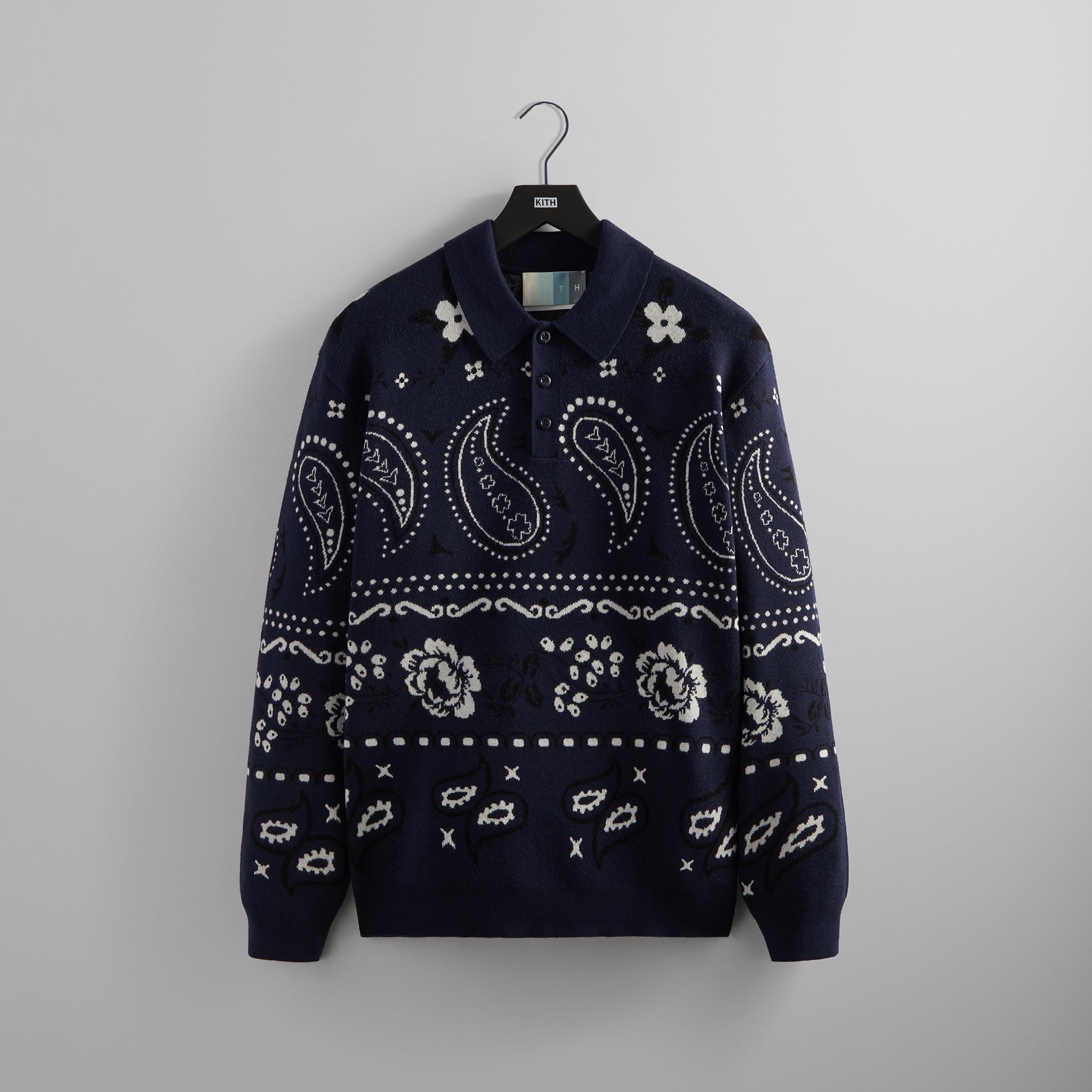 Kith Paisley Harmon Pullover - Nocturnal