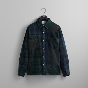 Kith Patchwork Berkeley Buttondown Shirt - Conifer