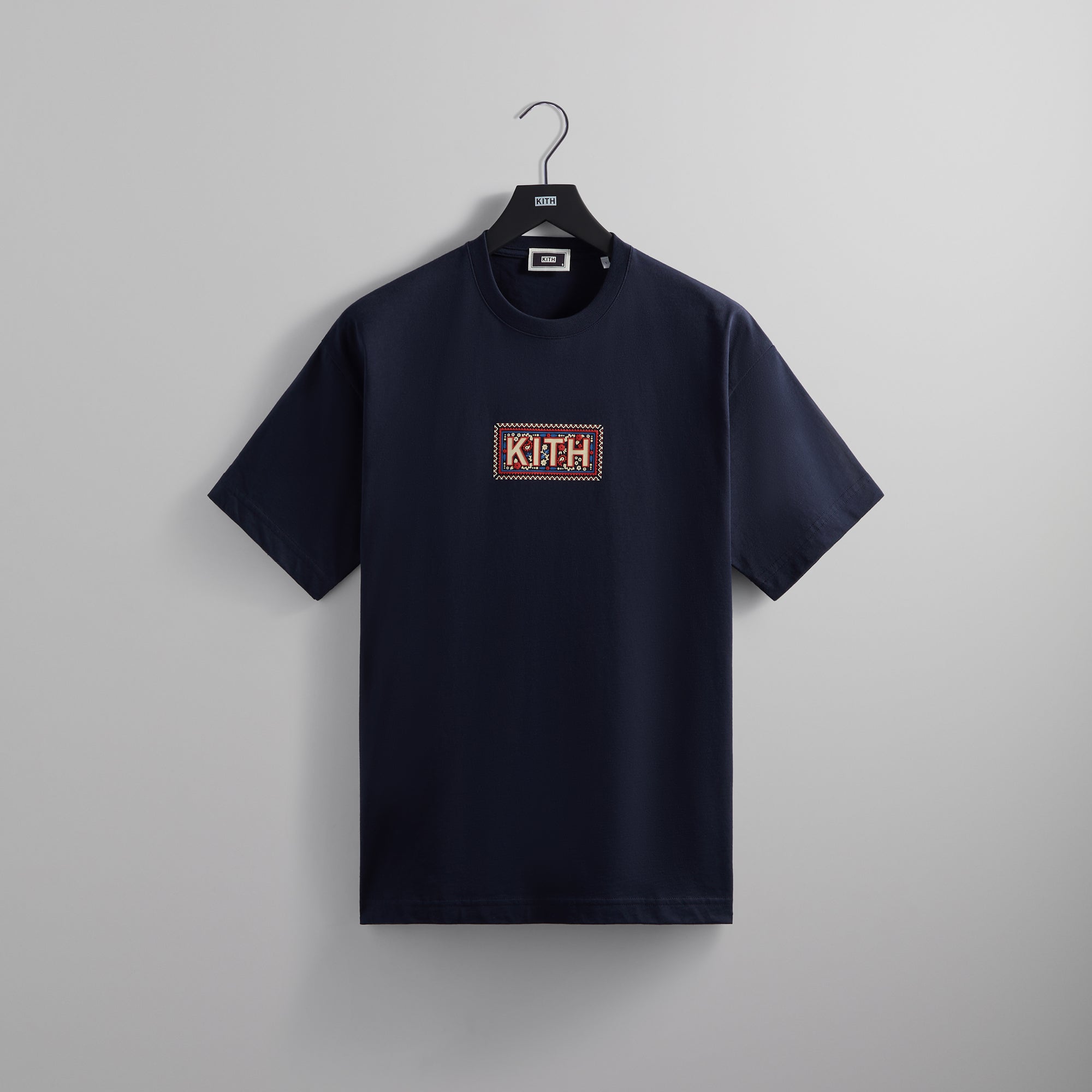 Kith Needlepoint Classic Logo Tee - Nocturnal