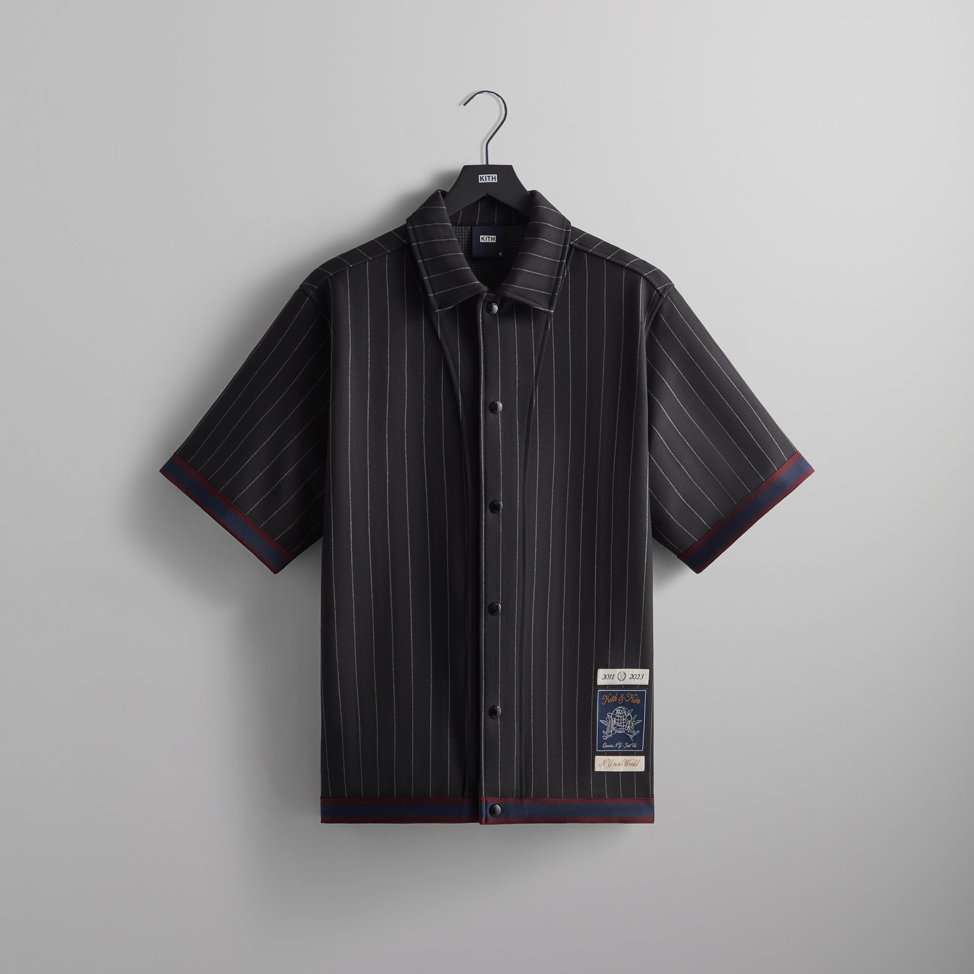 Kith Pinstripe Woodpoint Shooting Shirt - Black