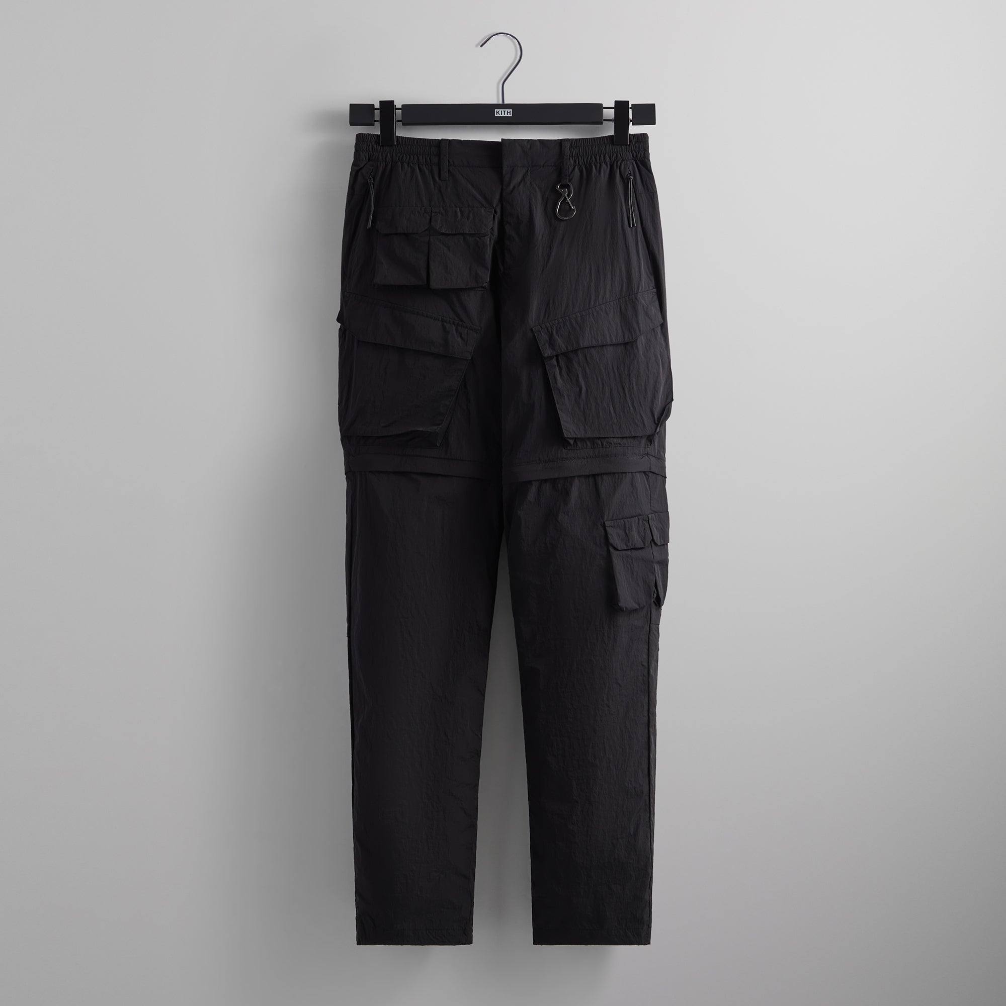 Kith Wrinkle Nylon Convertible Pant II - Black