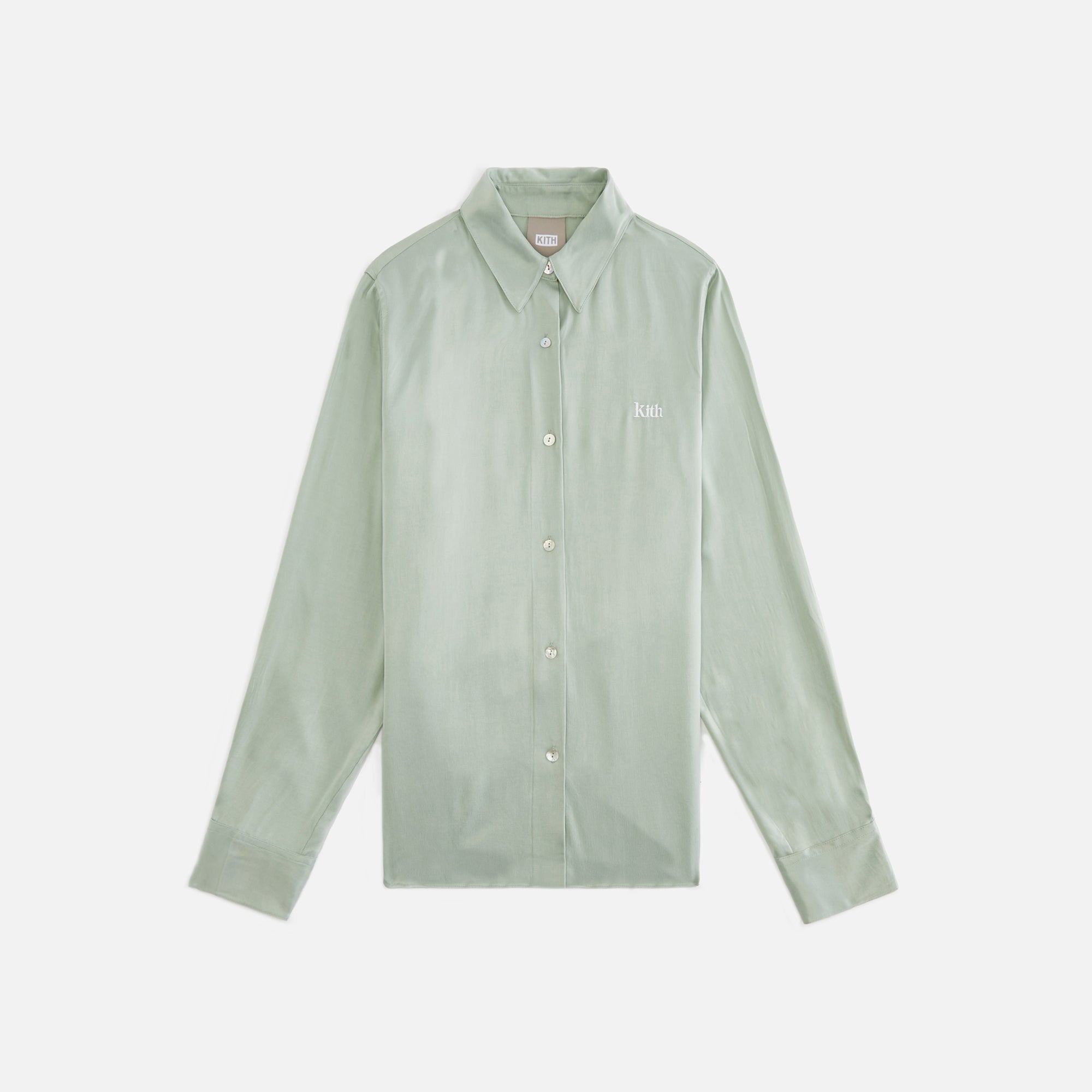 Kith Women Rosewood Satin Shirt - Fluorite