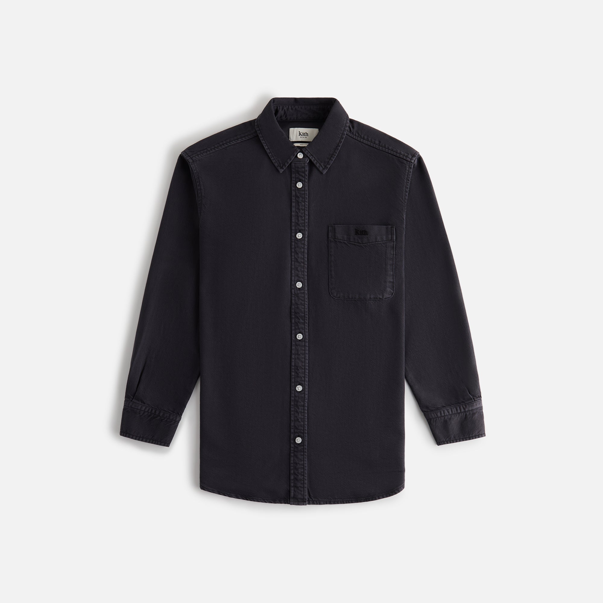 Kith Women Ora II Denim Shirt - Washed Black PH