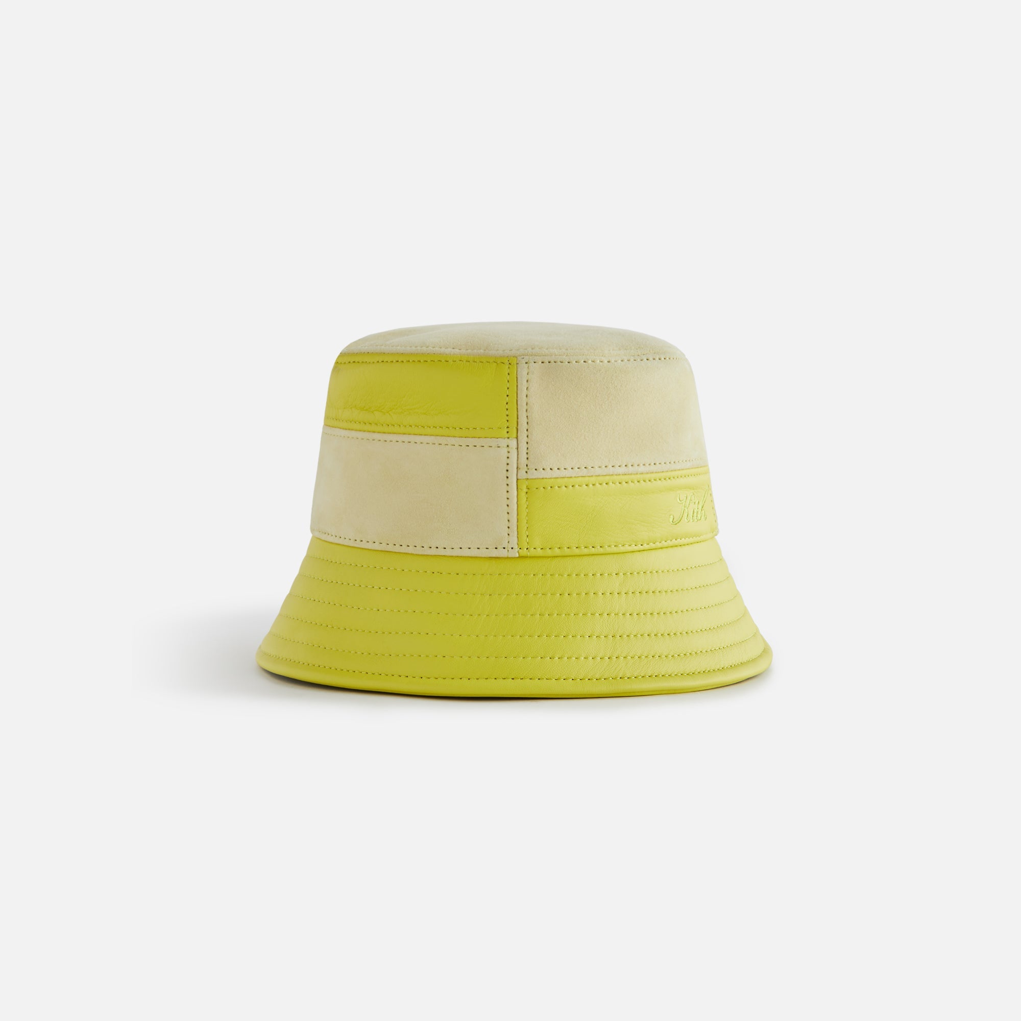 Kith Women Leather Patchwork Bucket Hat -  Acid Rain PH