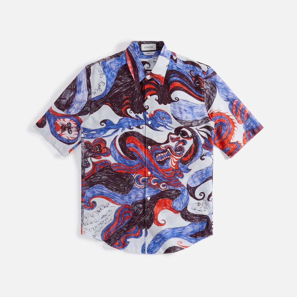 Lemaire Angkasapura Shirt - Red / Blue – Kith