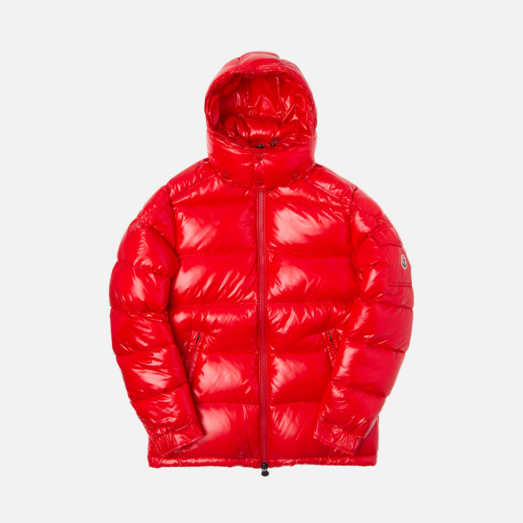 moncler maya jacket mens red