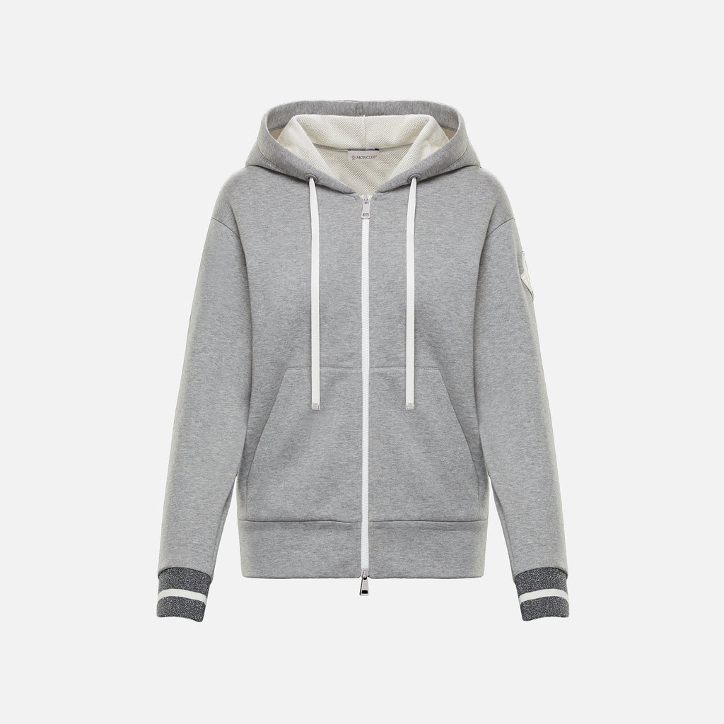 Moncler Maglia Cardigan Hoodie - Grey 