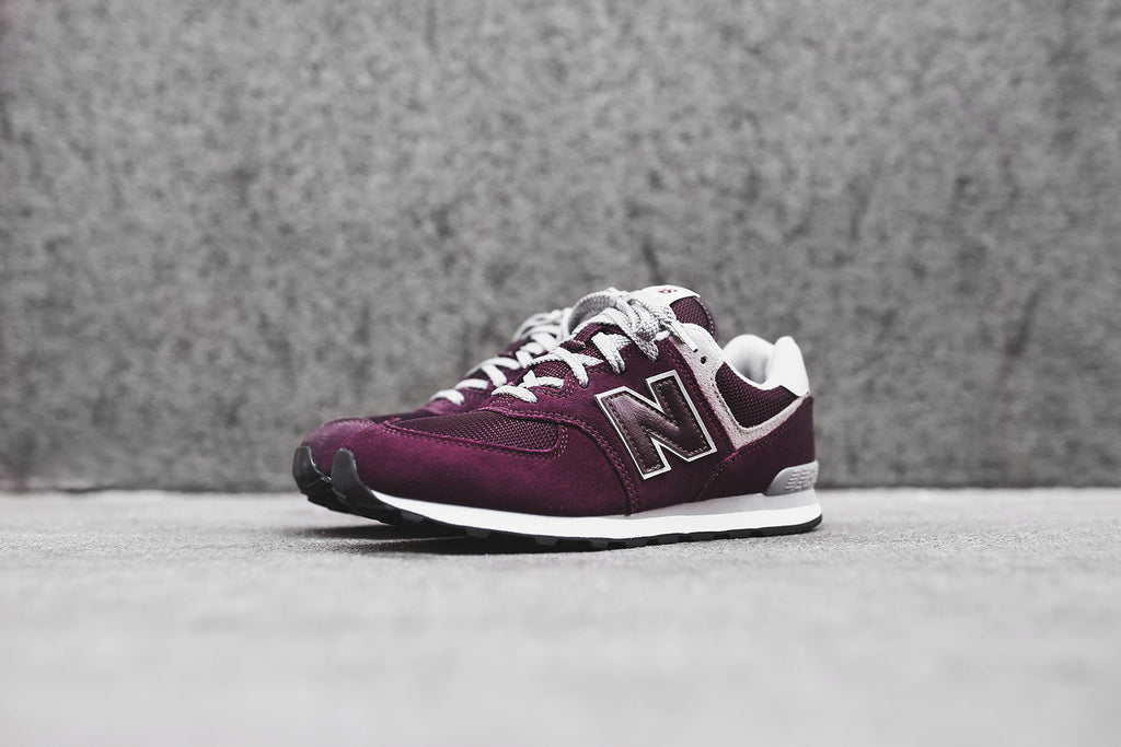 burgundy new balance kids