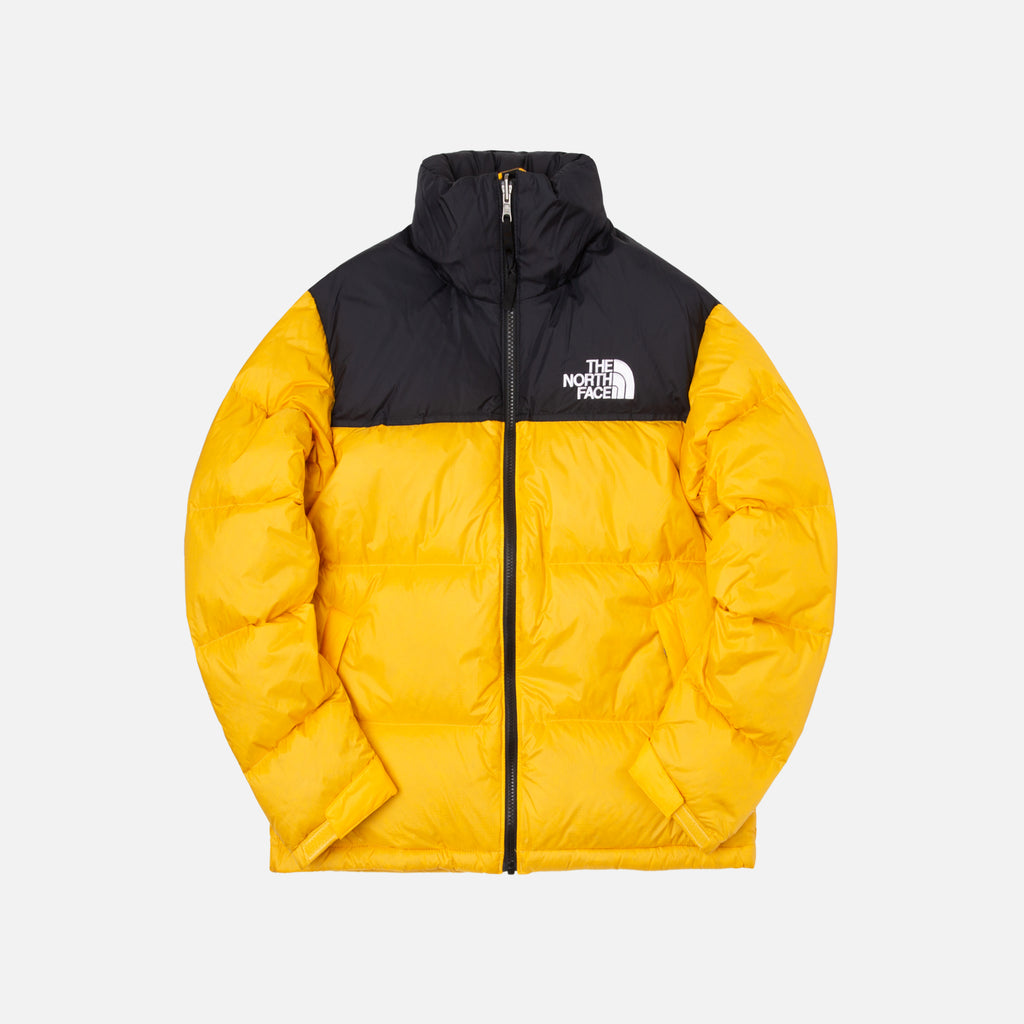 the north face puffer jacket yellow