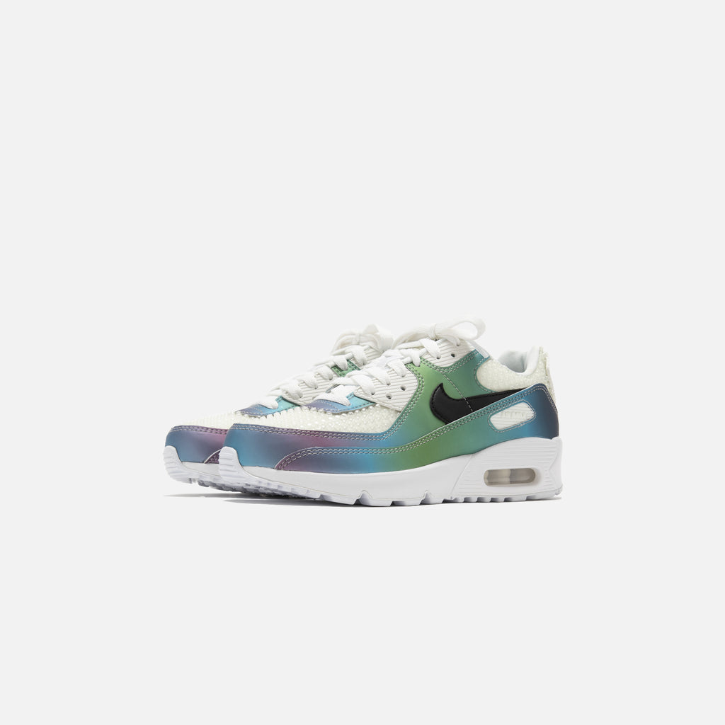 white and colorful air max