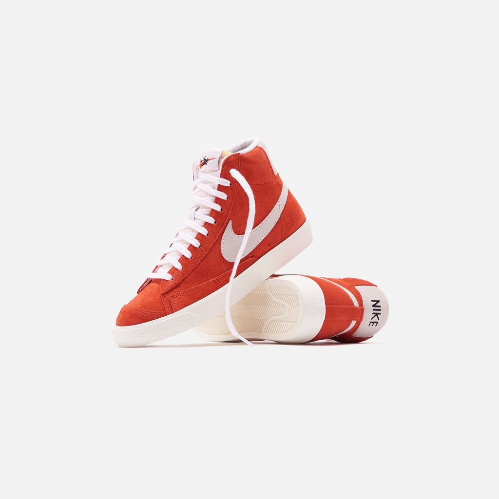 nike blazer mid 77 red and white