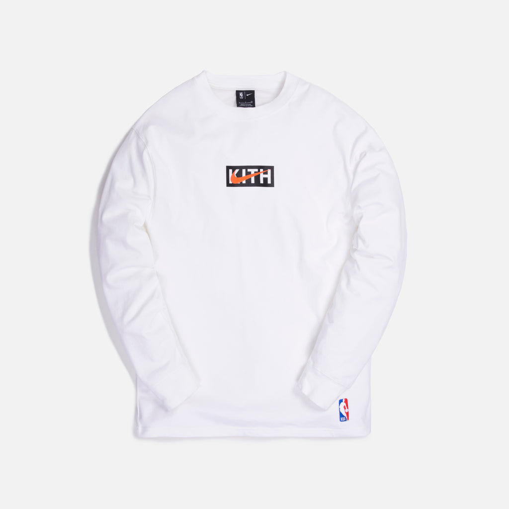 Kith & Nike for New York Knicks L/S Tee - White