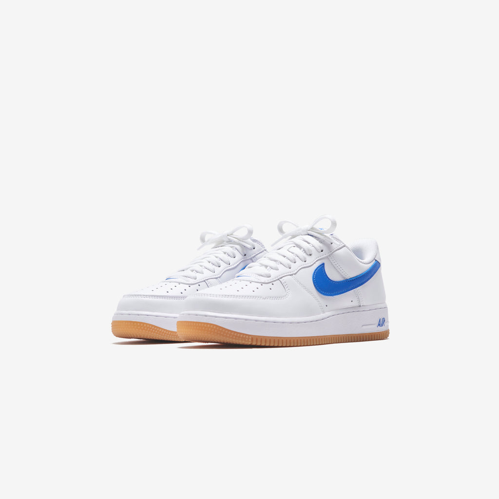 Nike Force 1 Low Retro - White / Royal Blue / Gum / Yellow – Kith