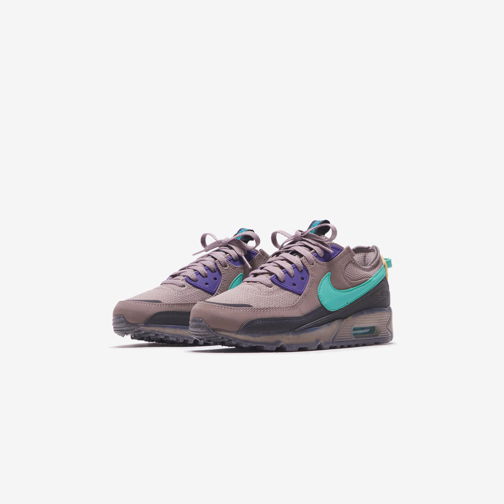 purple and teal air max 90