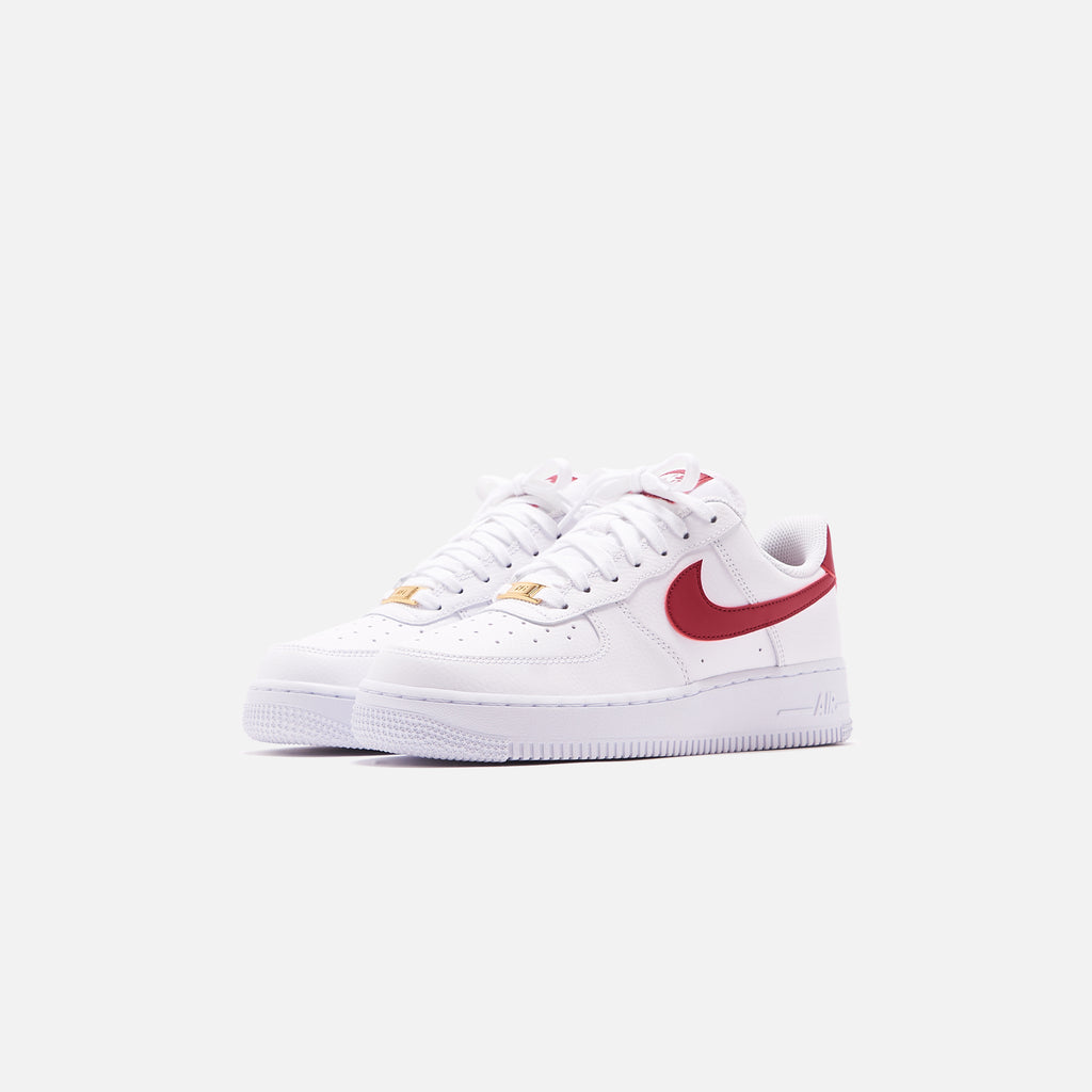 nike air force white noble red