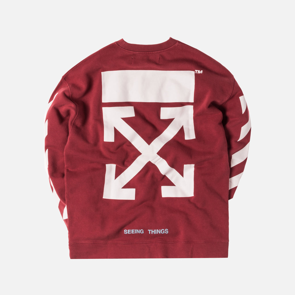 off white diagonal arrows crewneck