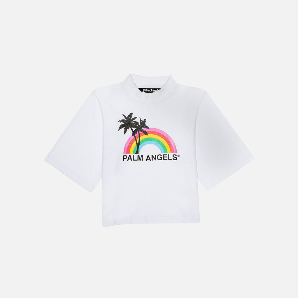 palm angels cropped t shirt