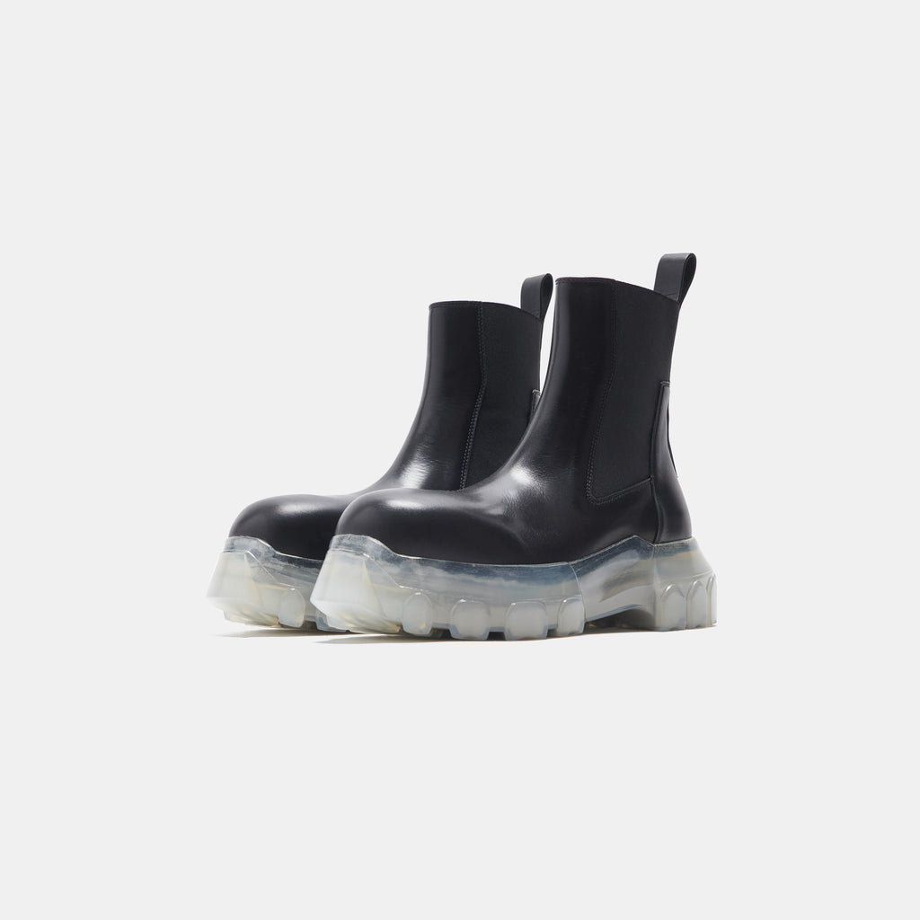 Rick Owens WMNS Beatle Bozo Tractor - Black / Clear – Kith