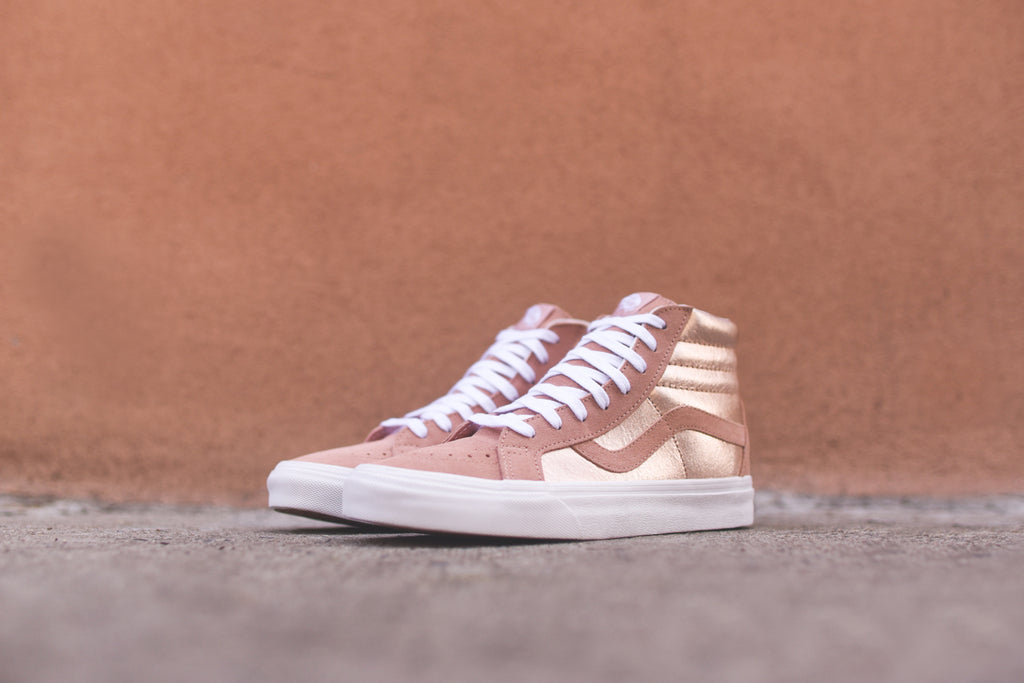 vans sk8 hi rose gold