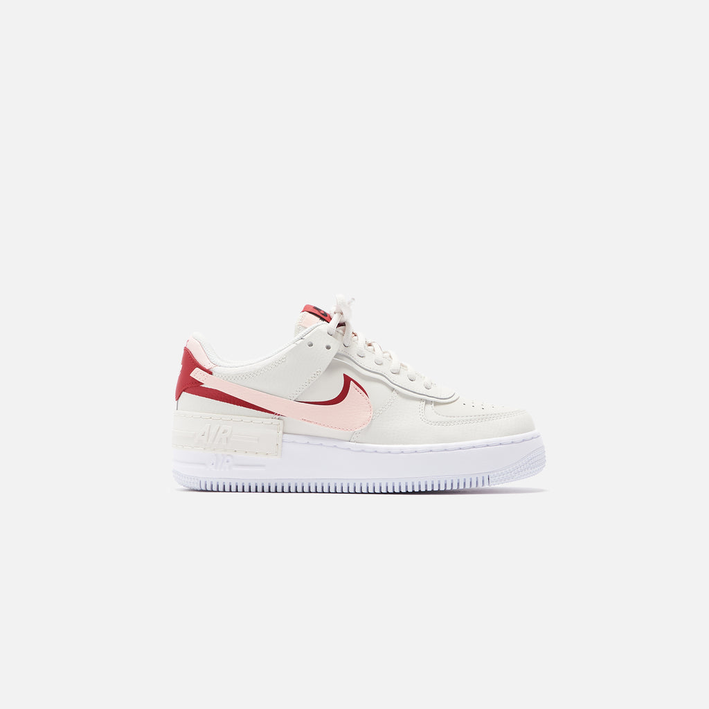 nike air force 1 red and pink swoosh