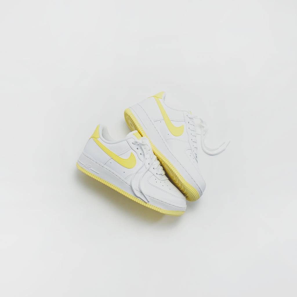 nike air force 1 white bicycle yellow