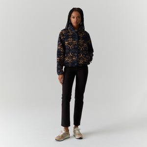 UhfmrShops Women Reggie Jacquard Sherpa Quarter Zip - Incognito