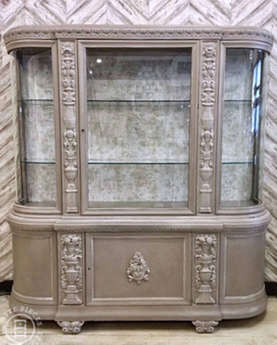 Curved Glass Display Cabinet Suitepieces