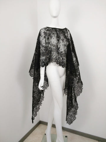 beverly smart mantilla lace cape