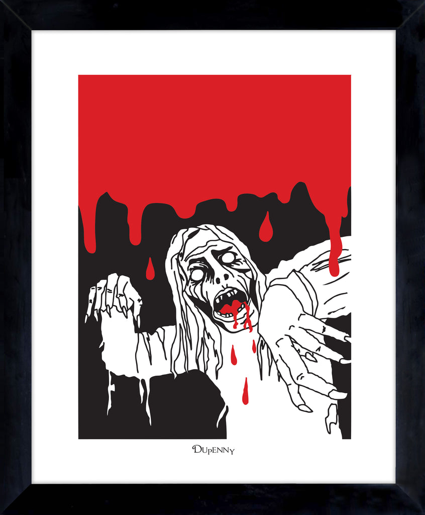 Zombie Art Print by Dupenny