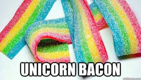 bonbon bacon licorne image humoristique