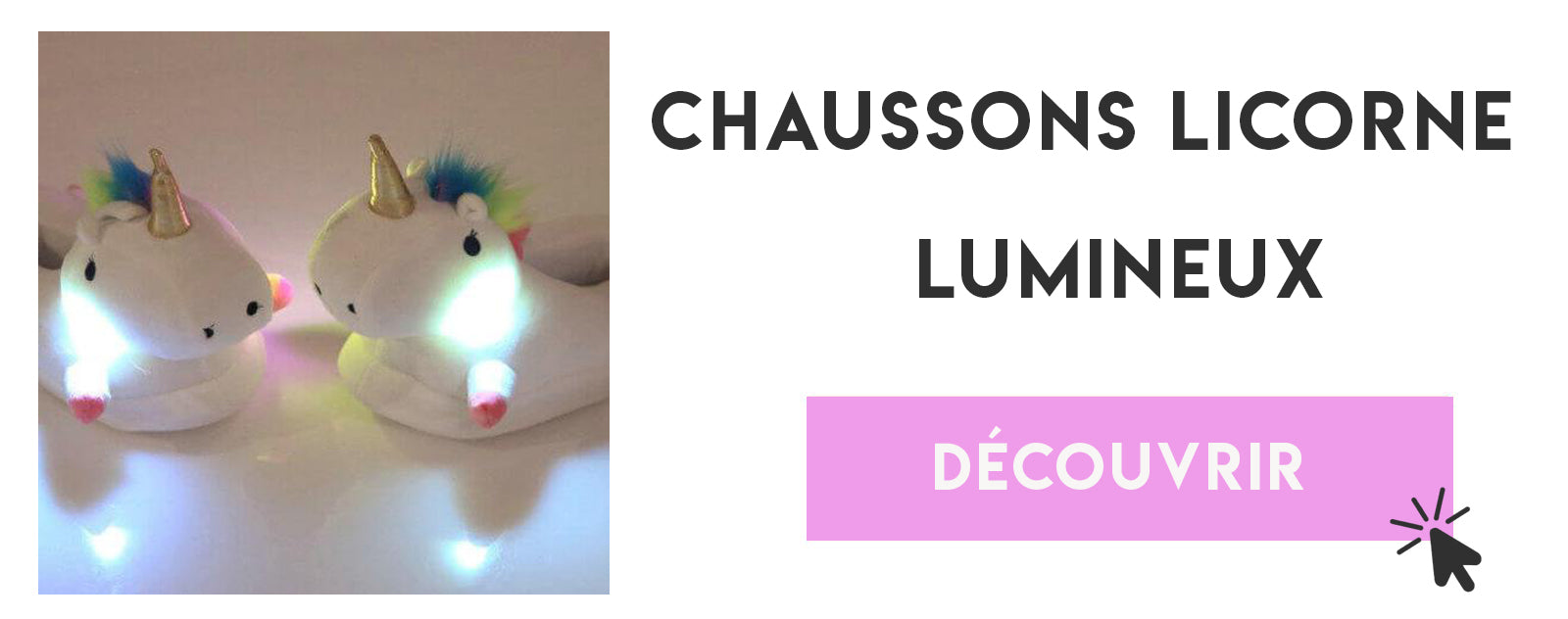 top 7chaussons licorne lumineux