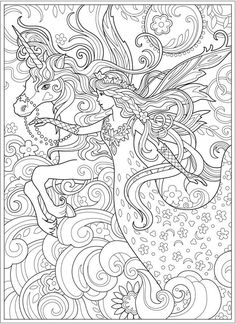 coloriage licorne mandala gratuit a imprimer